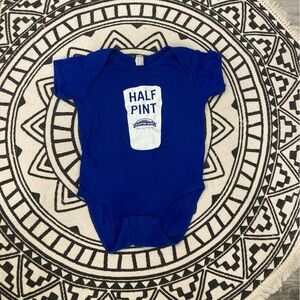 Sleeping Giant Brewery half pint baby onesie shirt